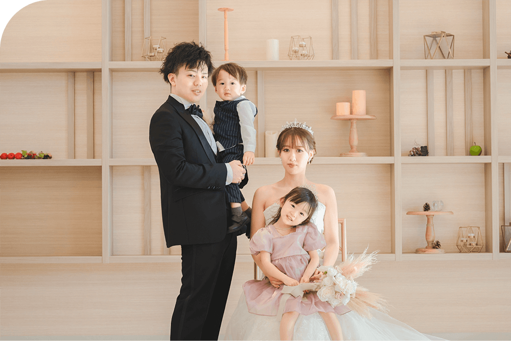 お子様と洋装フォトプラン